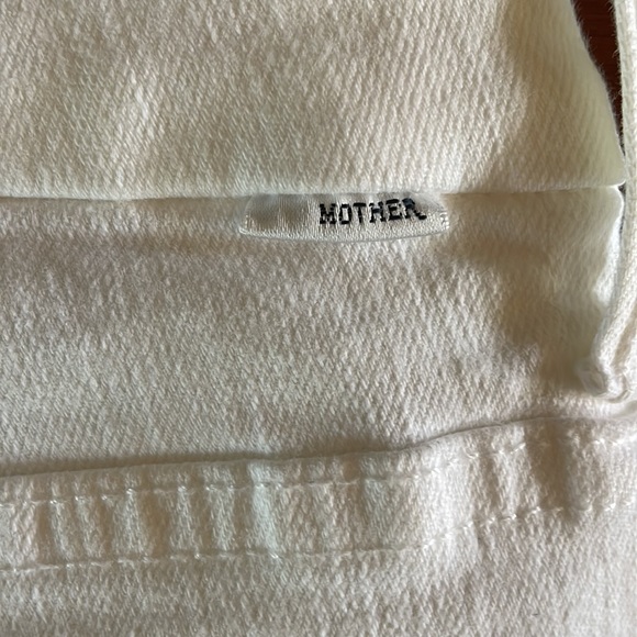 Mother White Pixie Ankle Fray Button Fly in Fairest Of Them All, size 25 - Picture 6 of 10
